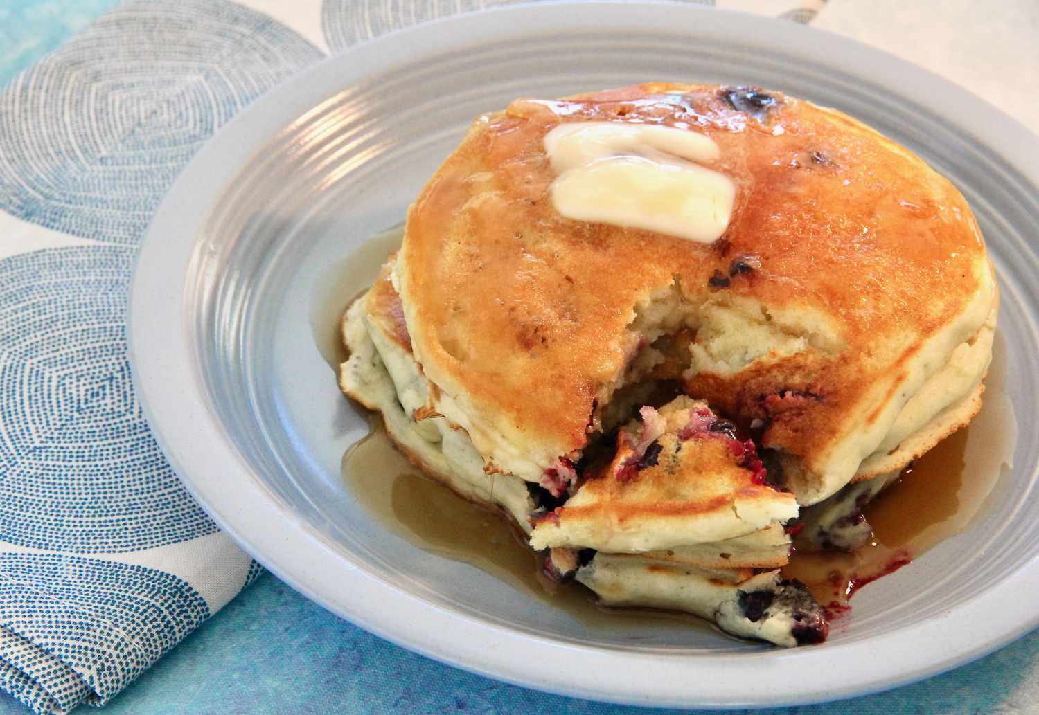 Lemon-Blueberry Pancakes Recipe 1 Lemon-Blueberry Pancakes Recipe