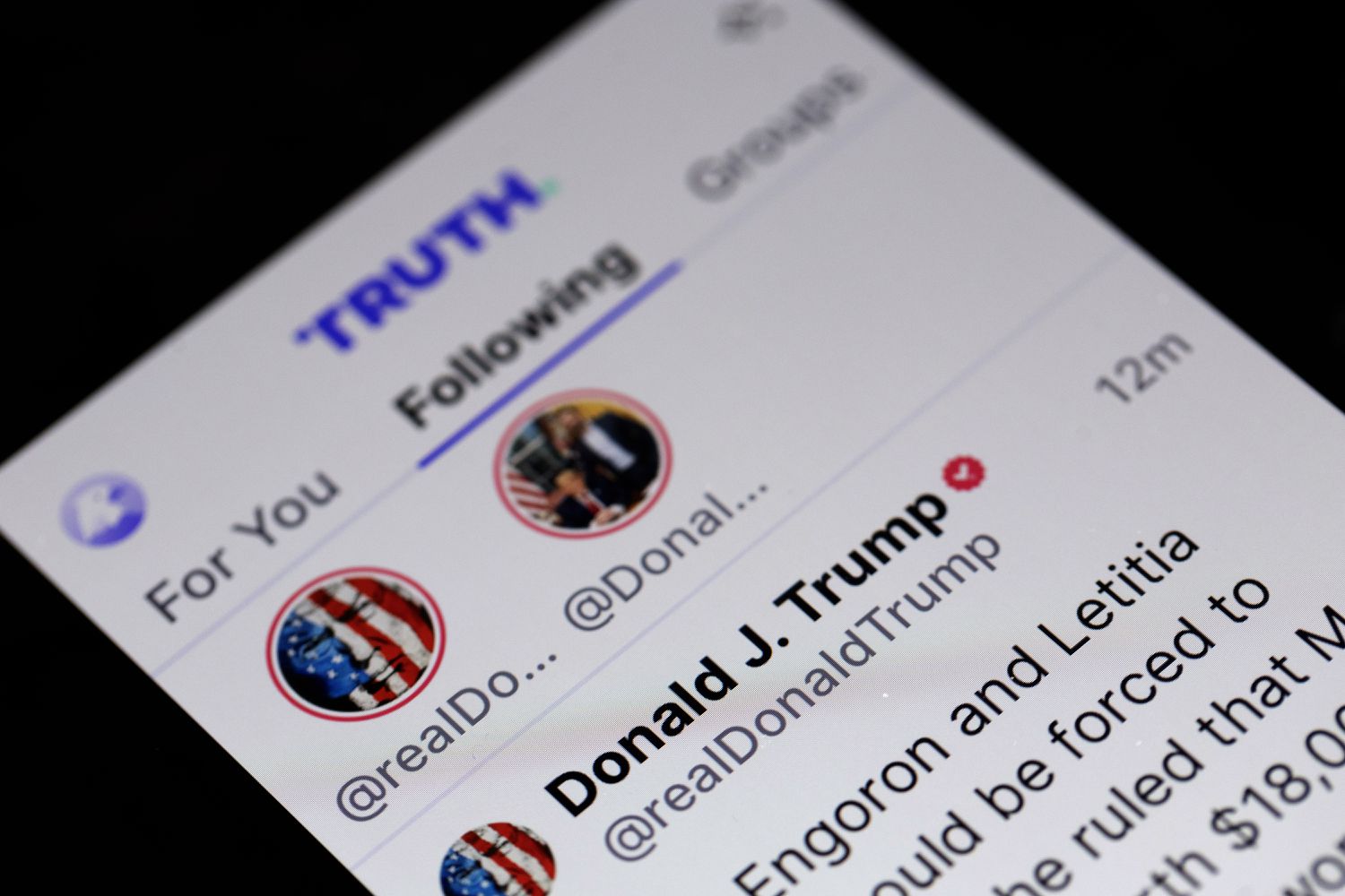 Trump Media Stock Halted as Its Shares Swing 1 Trump Media Stock Halted as Its Shares Swing