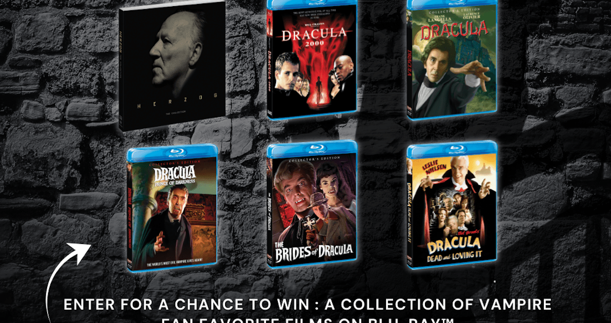 Shout! TV Dracula Movie Blu-rays for Bite Night Marathon 1 Shout! TV Dracula Movie Blu-rays for Bite Night Marathon