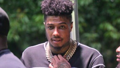 Rapper Blueface attends Atlanta Black Pride Weekend Pure Heat Community Festival at Piedmont Park on September 4, 2022, in Atlanta, Georgia.